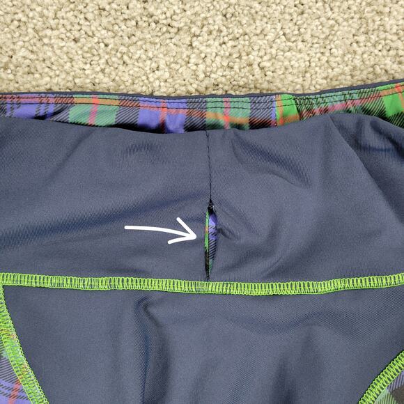 William Murray Athletic Tennis Golf Skort Women M Green Plaid Pockets Activewear - Picture 4 of 13